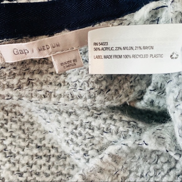 Gap / Gray Navy Blue Knit Sweater - Picture 7 of 8